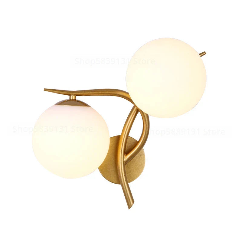 Moderne skandinavisk vegglampe laget av jern – Minimalistisk LED vegglampe for stue og soverom | Luvikno