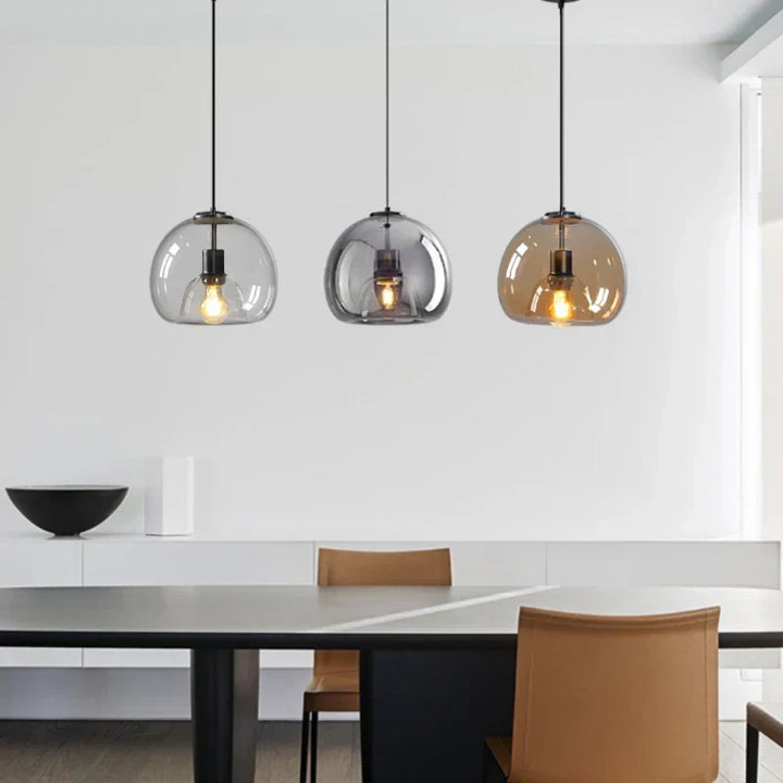 Luvikno | LumiGlow Pendellampe - Moderne Glass Hengelampe for Luksuriøse Interiør