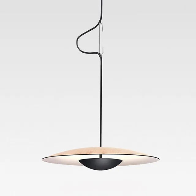Moderne LED Pendellampe – Skandinavisk Design Laget av Tre og Metall | Luvikno