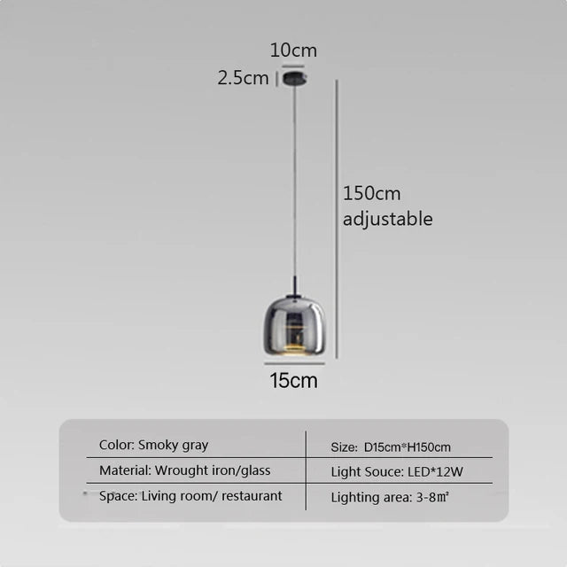 NordicGlow - Minimalistisk LED Pendellampe for et Tidløst Utseende | Luvikno