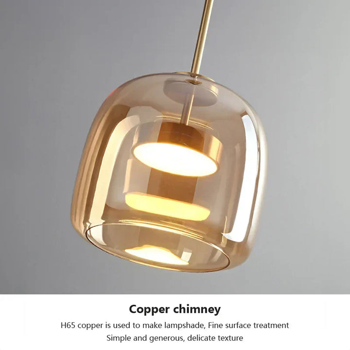 Minimalist Glass Pendant Lamp - Elegant and Sleek Lighting for Any Space | Luvikno