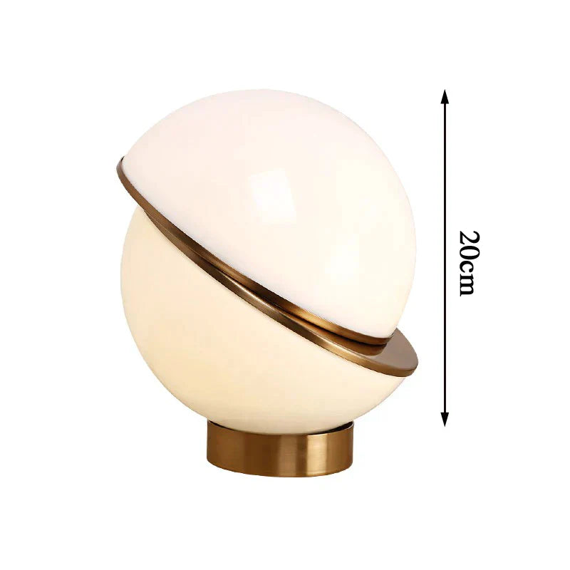 Luvikno | Skandinavisk Snøglobus Lampe – Elegant Hvit Kule