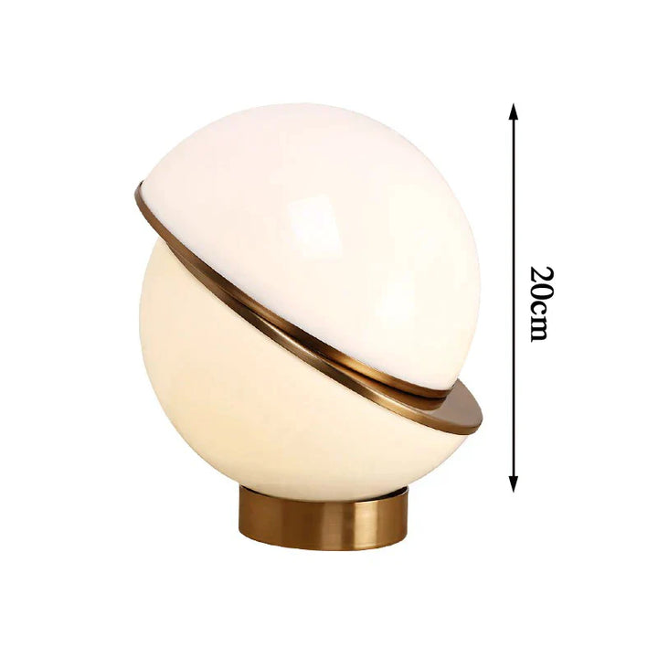 Luvikno | Skandinavisk Snøglobus Lampe – Elegant Hvit Kule
