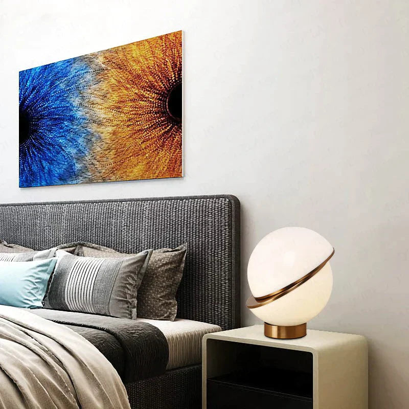 Luvikno | Skandinavisk Snøglobus Lampe – Elegant Hvit Kule