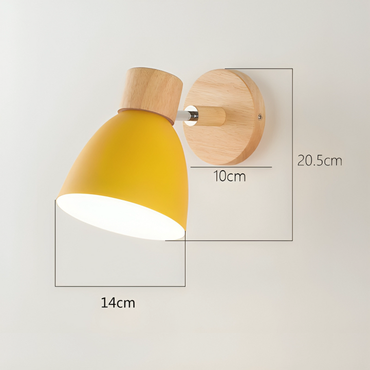Minimalistisk skandinavisk vegglampe – nordisk design for soverom og stue | LED-belysning | Luvikno