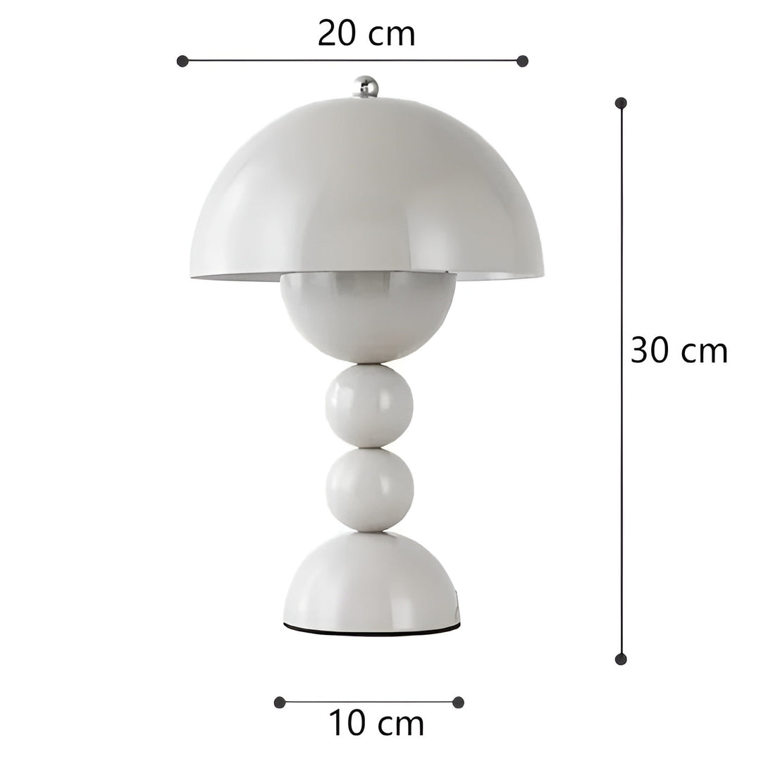 Luvikno | Norlumi Skandinavisk LED Bordlampe | Dimmable | Hvit ABS Hus | 0–5W | 36V DC | Blomsterinspirert Design