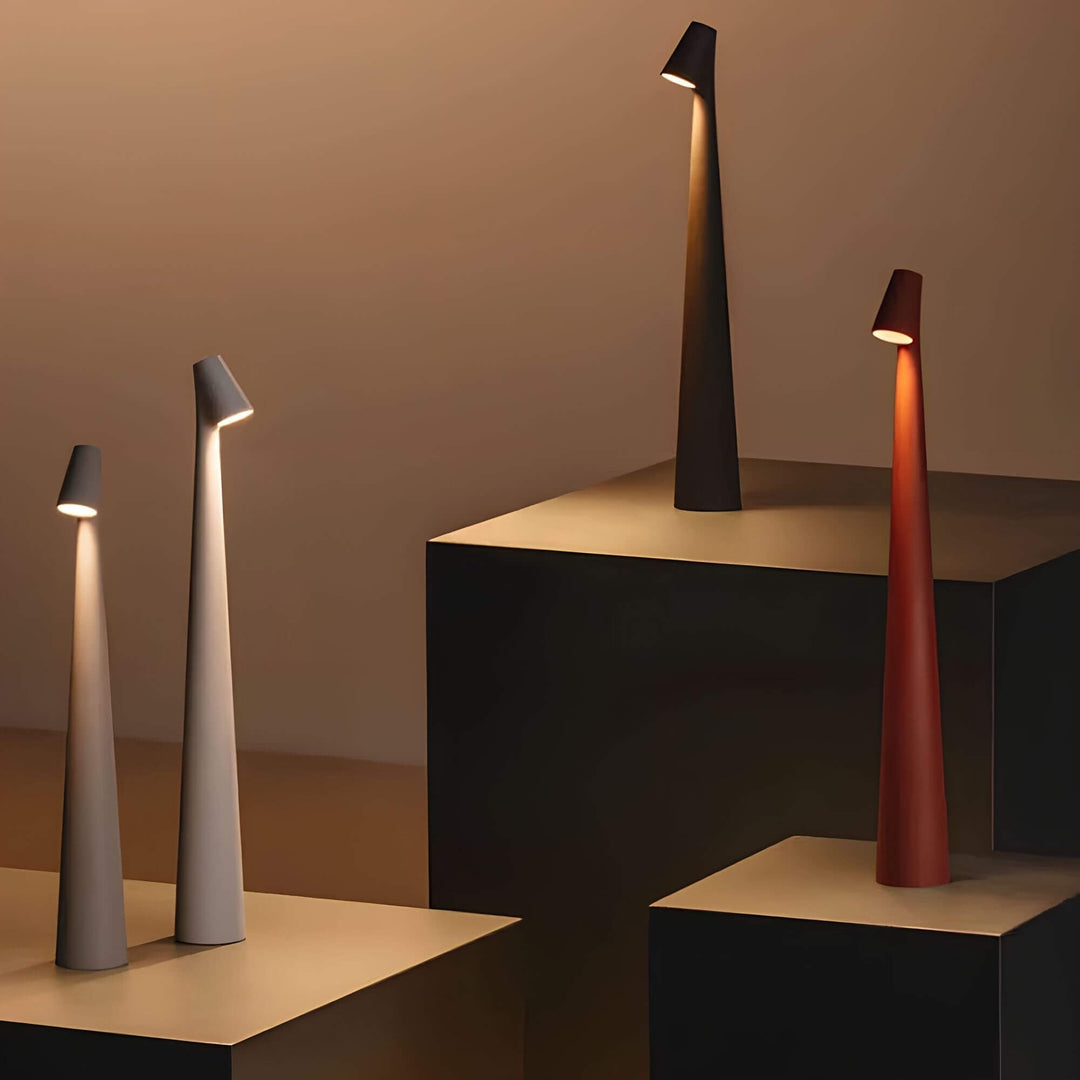 Luvikno | Luvikno Minimalistisk LED Bordlampe | Trådløs | Dimbar | Lese lampe | Spisestue belysning