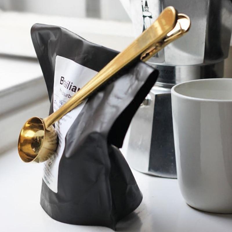 Cafe - Multifunksjonell Kaffe Scoop & Klem | Luvikno