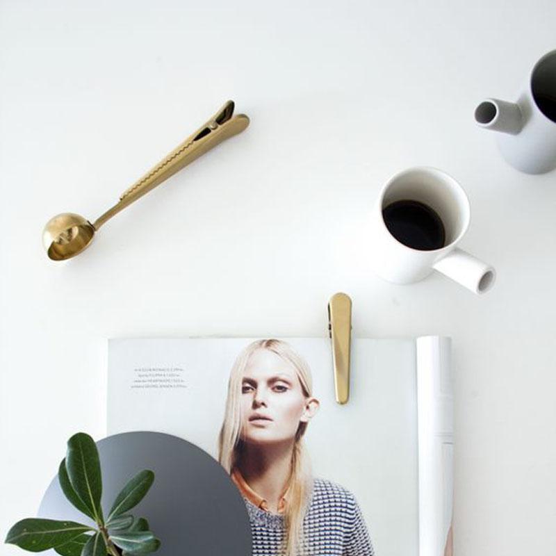 Cafe - Multifunksjonell Kaffe Scoop & Klem | Luvikno