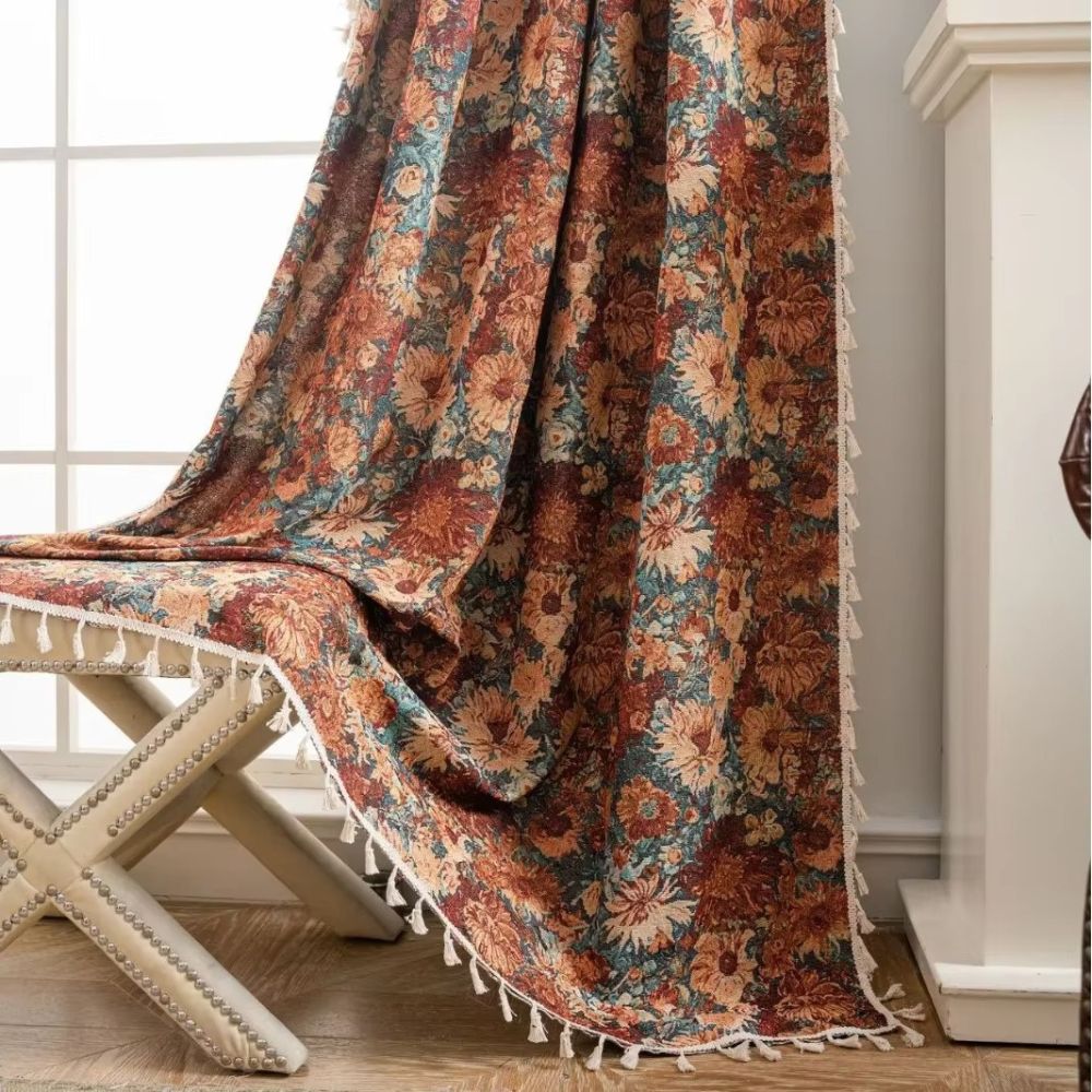 Blomstrete dusk gardinpanel | Luvikno