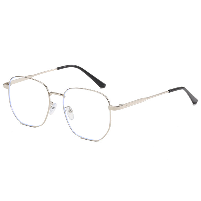 Dame moteriktig firkantet brille med lett metallramme Luvikno