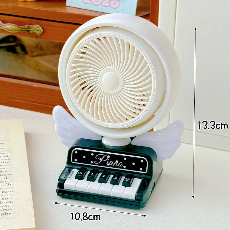 Unisex Bærbar Mini-vifte i leken piano design Luvikno