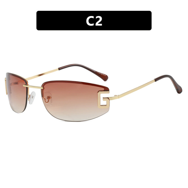 Dame futuristisk solbrille med sporty design og UV-beskyttelse Luvikno