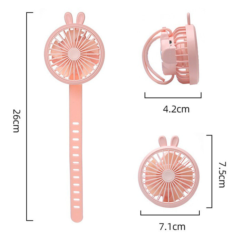Unisex Bærbar Håndvifte med integrert Armbånd og fleksibel Lene Luvikno