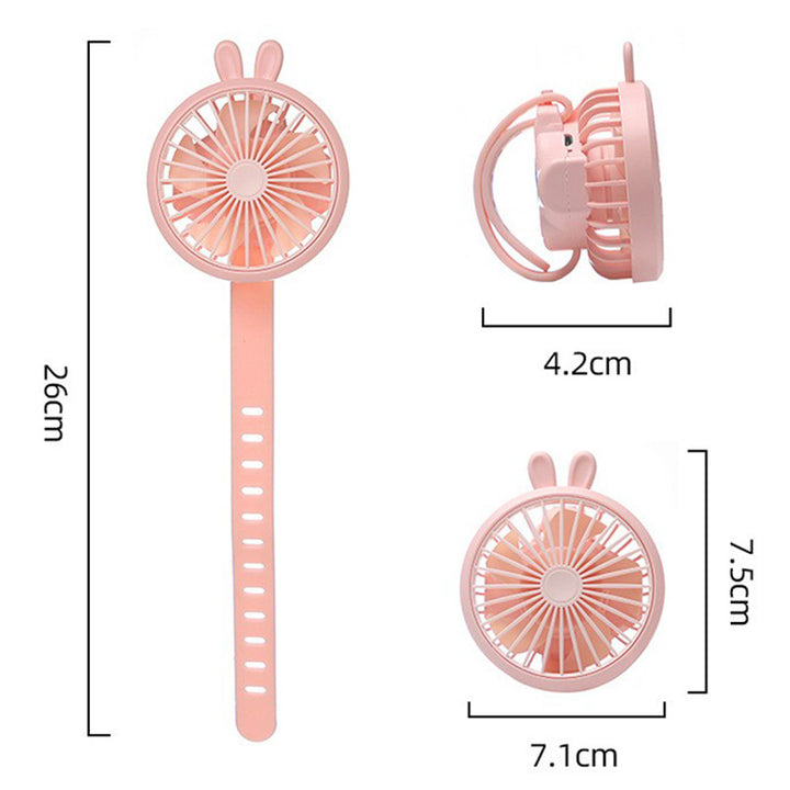 Unisex Bærbar Håndvifte med integrert Armbånd og fleksibel Lene Luvikno