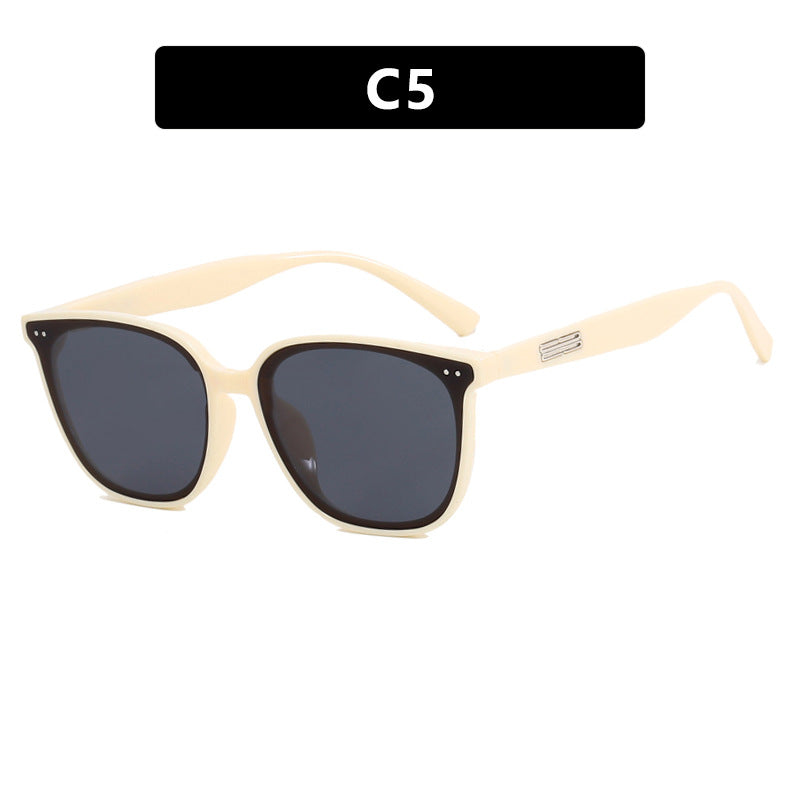 Dame oversized solbrille i elegant skilpaddemønster Luvikno
