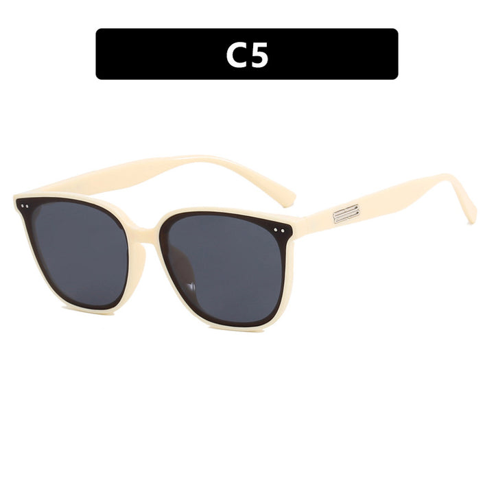 Dame oversized solbrille i elegant skilpaddemønster Luvikno