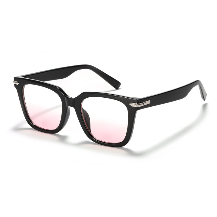 Dame moteriktig quadratisk solbrille med høykvalitets glass Luvikno