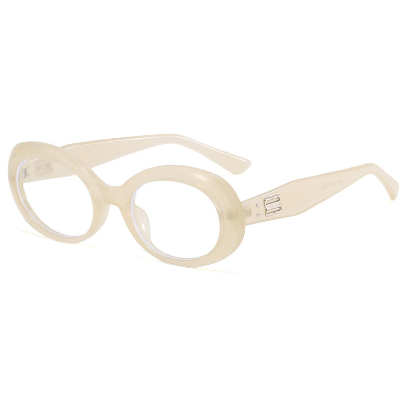 Dame retro-inspirert solbrille med bred ramme Luvikno