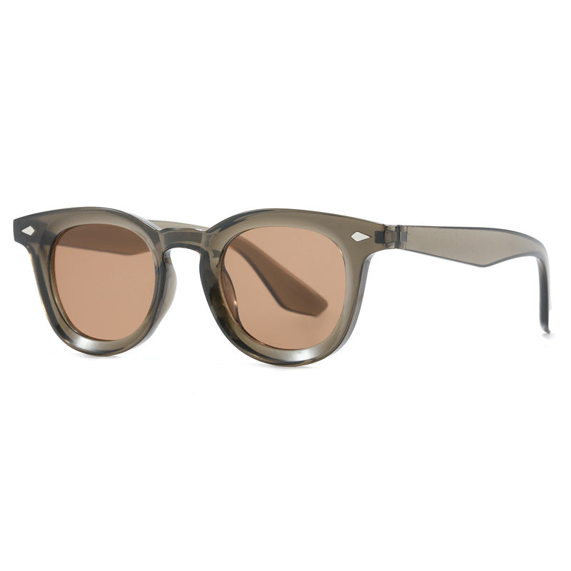 Damen modische Cat-Eye solbrille med transparent ramme Luvikno