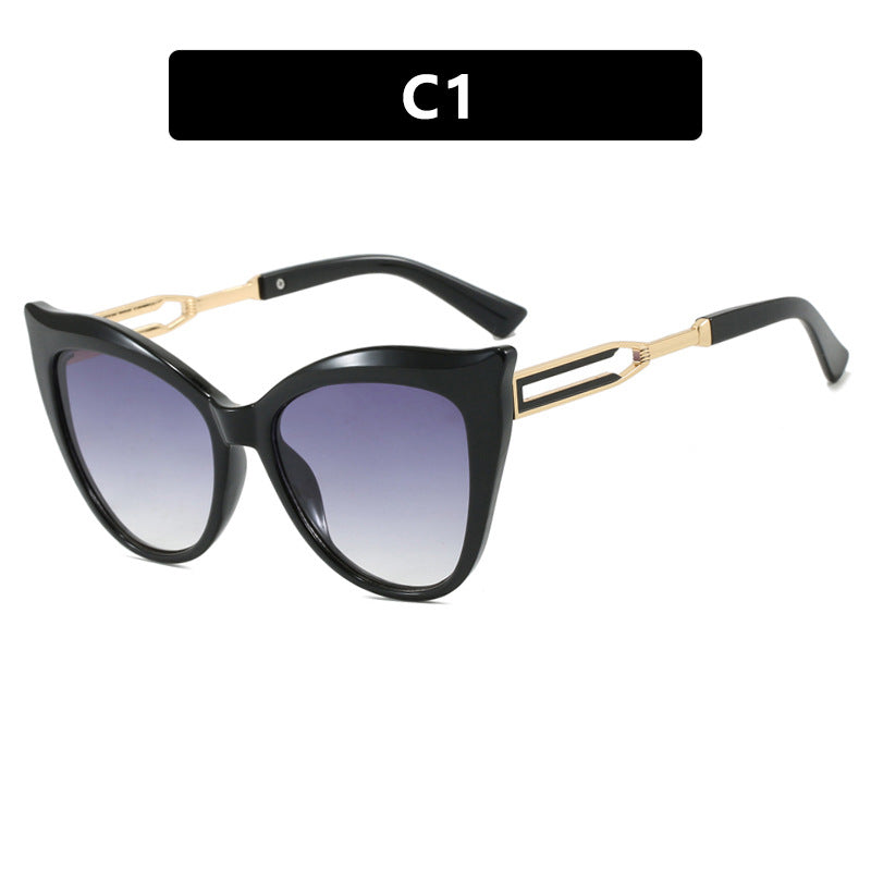 Dame cat-eye briller med elegant metallramme Luvikno