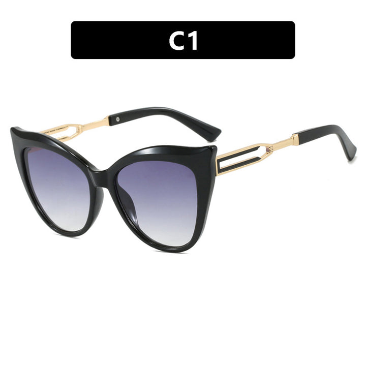 Dame cat-eye briller med elegant metallramme Luvikno