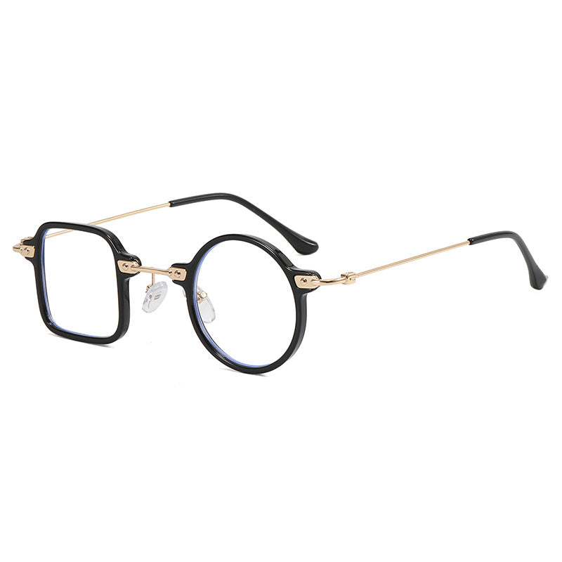 Dame elegant rund hybridbrille med kvadratisk design Luvikno