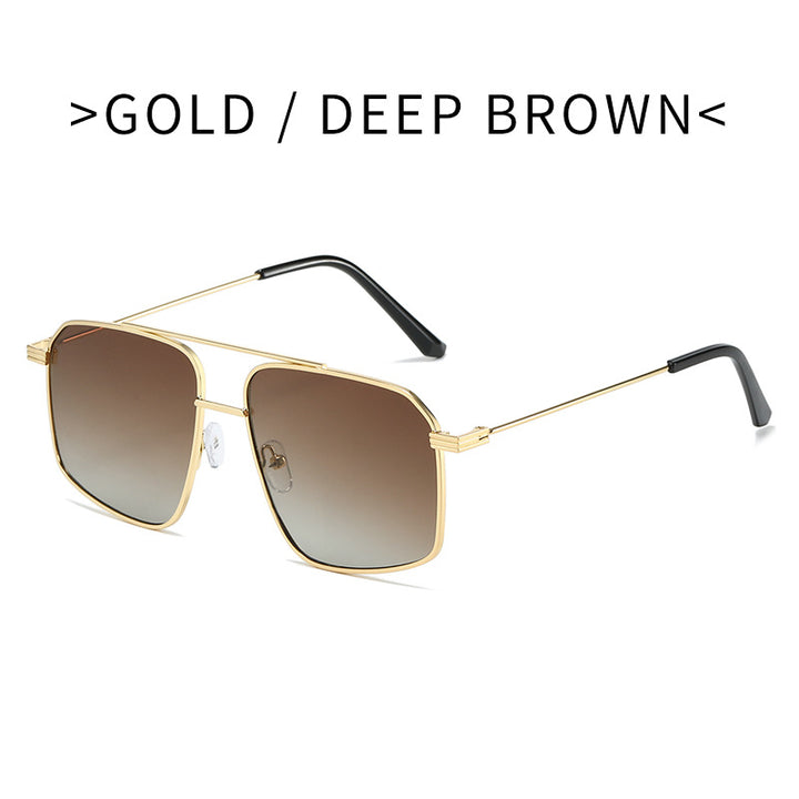 Damer moteriktig solbrille i geometrisk design Luvikno