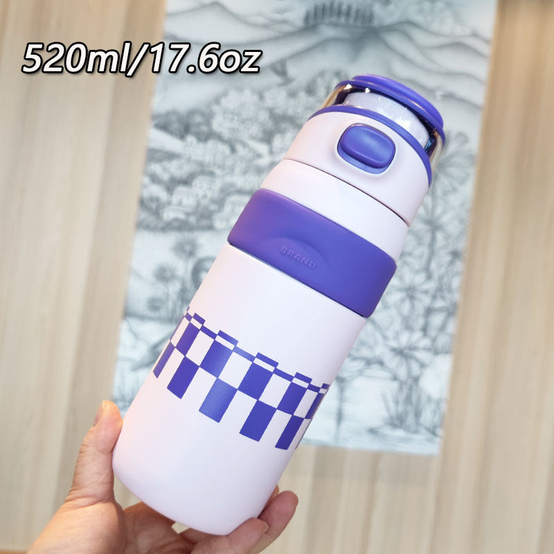 Dame BPA-fri vannflaske med innovativ sikkerhetslås Luvikno