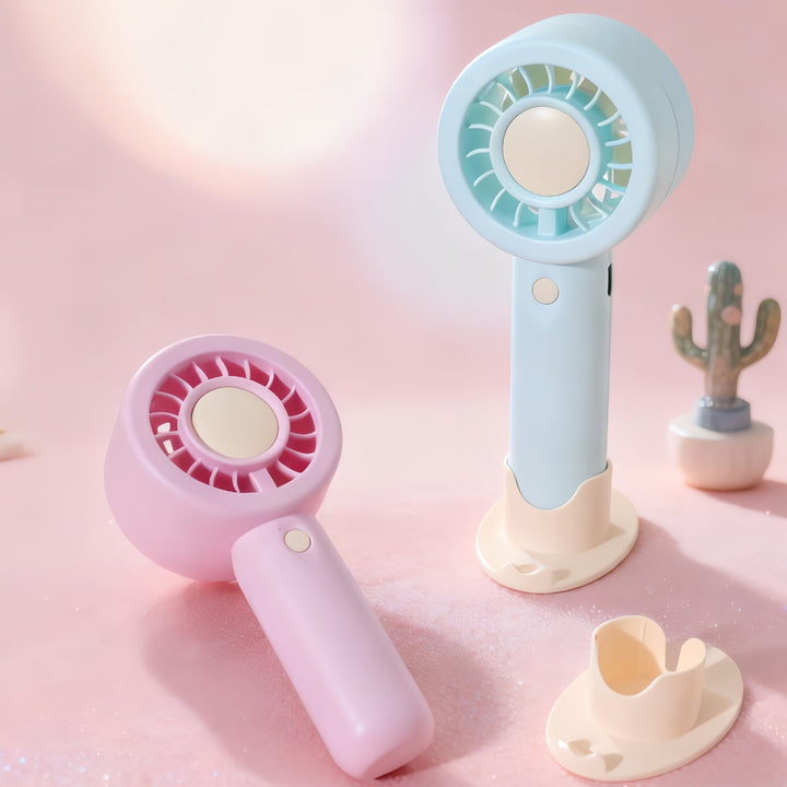 Dame bærbar mini-håndvifte med USB-ladingsfunksjon og fleksibelt design Luvikno