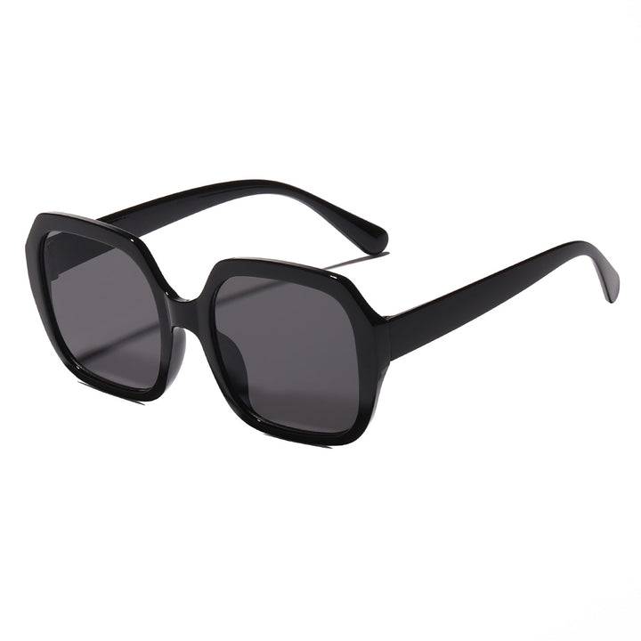 Dame oversized solbriller med innovativ ramme Luvikno