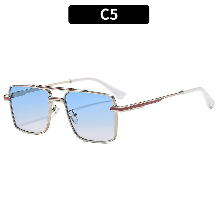 Dame futuristisk kvadratisk solbrille Luvikno