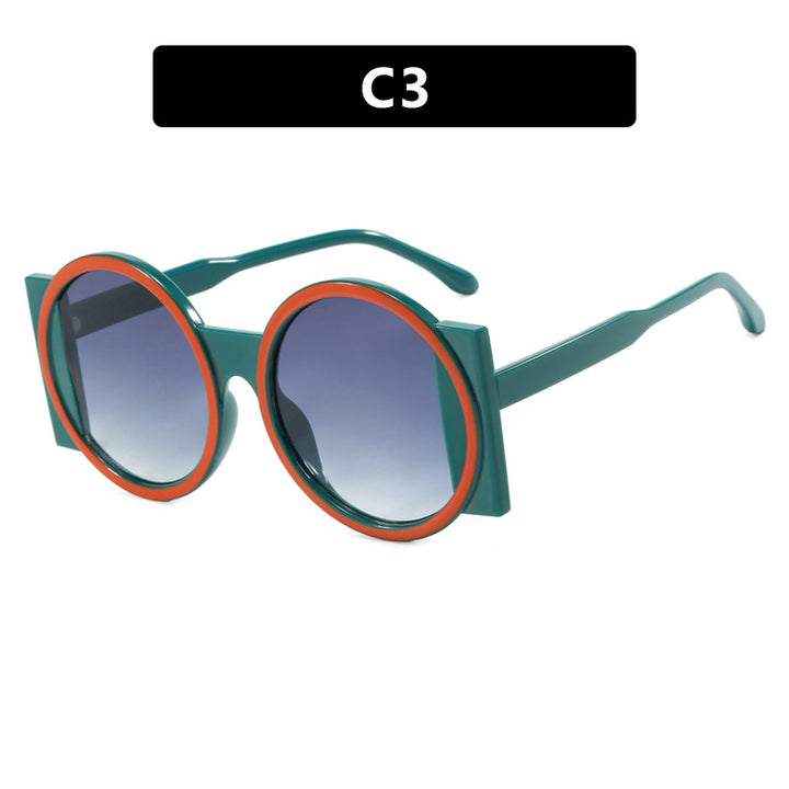 Dame oversized solbrille med kvadratisk ramme og UV-beskyttelse Luvikno