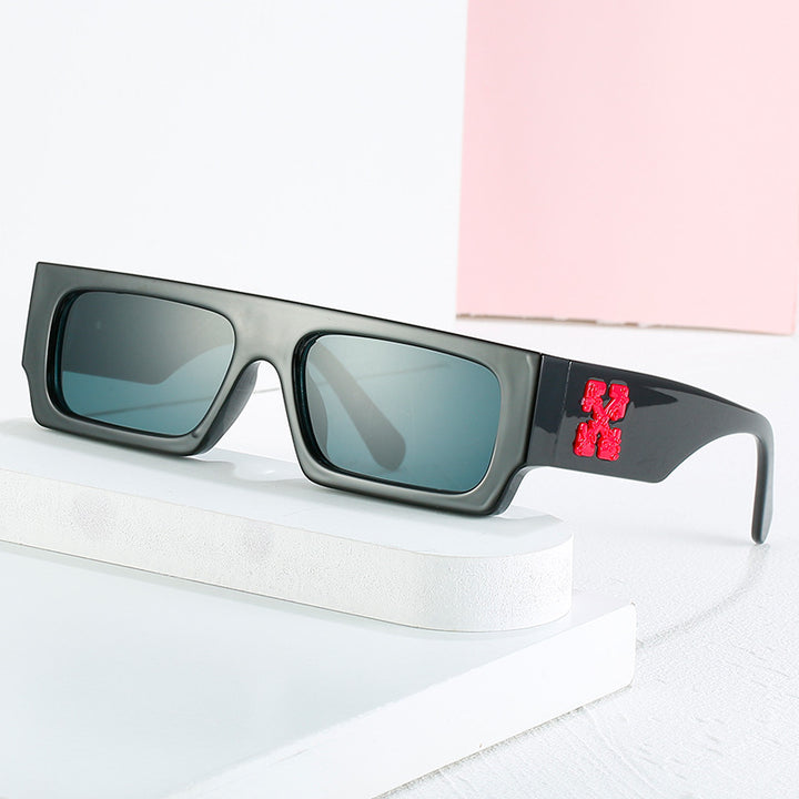 Damer stilige oversized solbriller med unikt design Luvikno