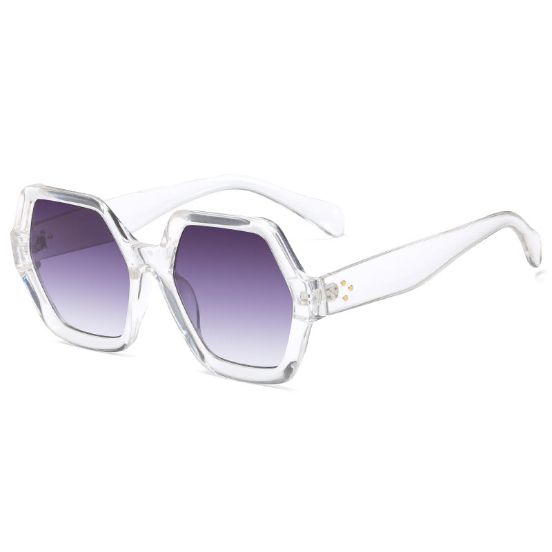 Dame geometrisk lesebrille i markant bikakestruktur-design Luvikno