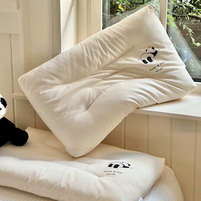 Damer Ergonomisk hodepute med lekent panda-motiv Luvikno