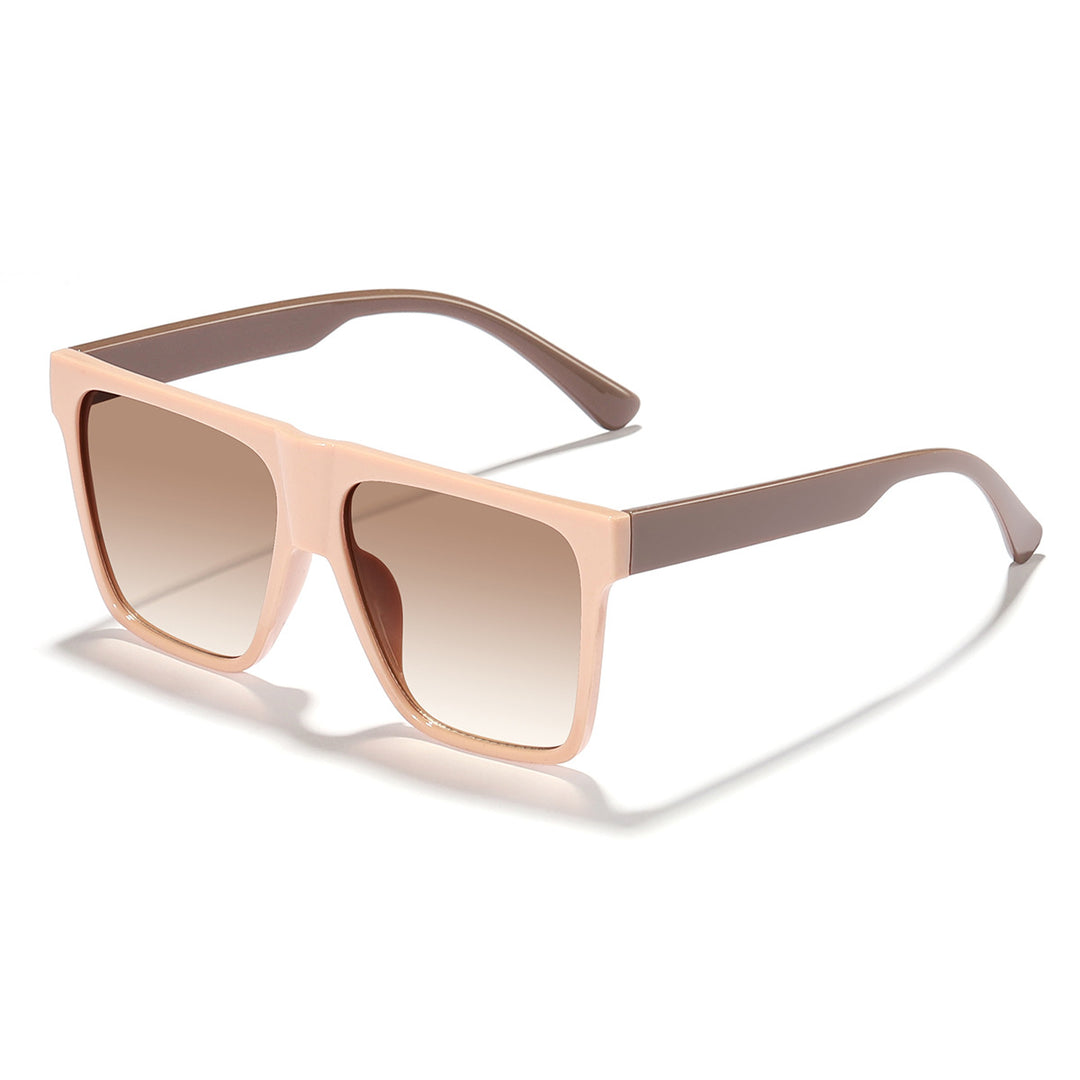 Dame kvadratisk solbrille i elegant design med myke linser Luvikno