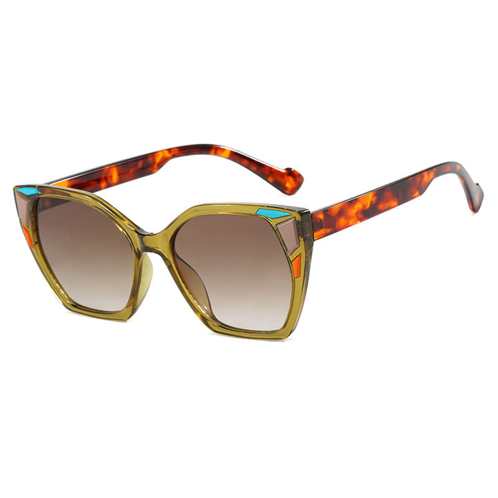 Dame moteriktig geometrisk designerbrille Luvikno