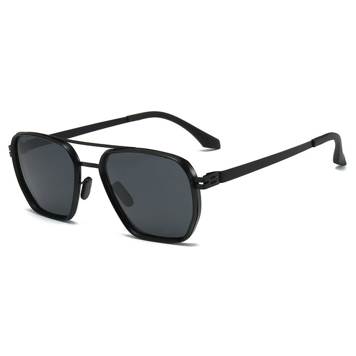 Damer moderne oversized firkantet solbrille Luvikno