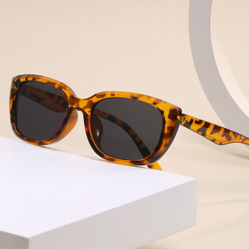 Dame trendy cat-eye solbriller i minimalistisk design Luvikno