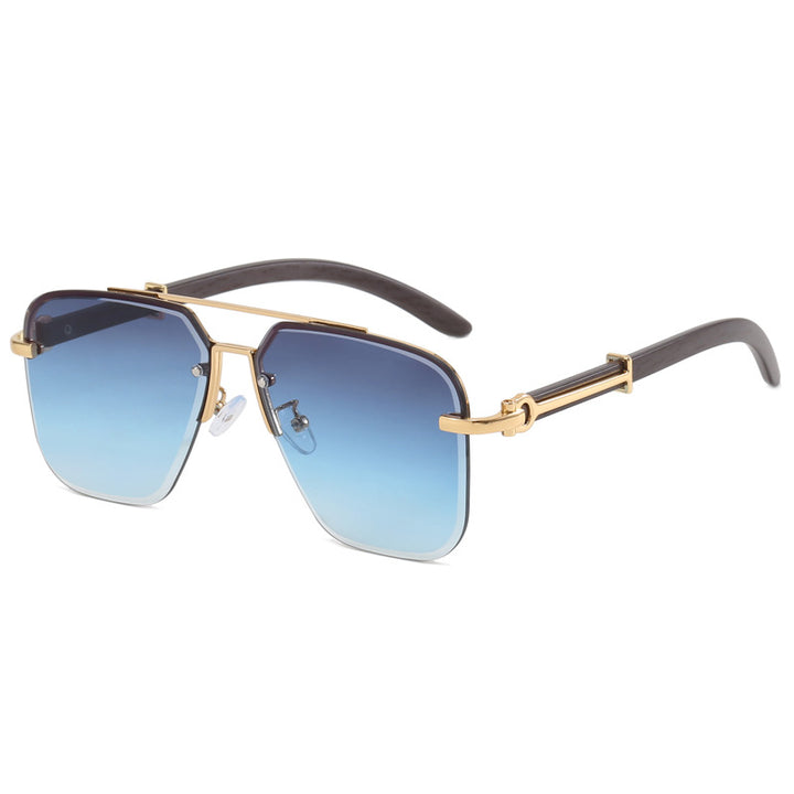 Dame Stilig Solbrille i elegant metallramme Luvikno