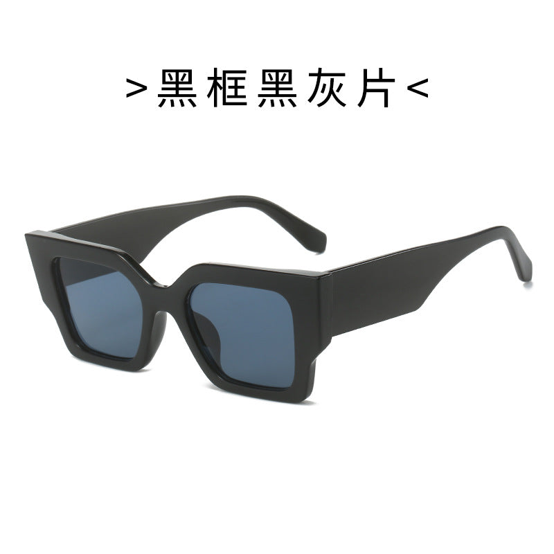 Dame Modisquadrat solbrille med bred ramme og UV-beskyttelse Luvikno