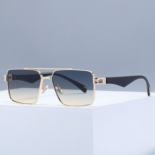 Dame designer solbrille med ekstravagant metallramme Luvikno