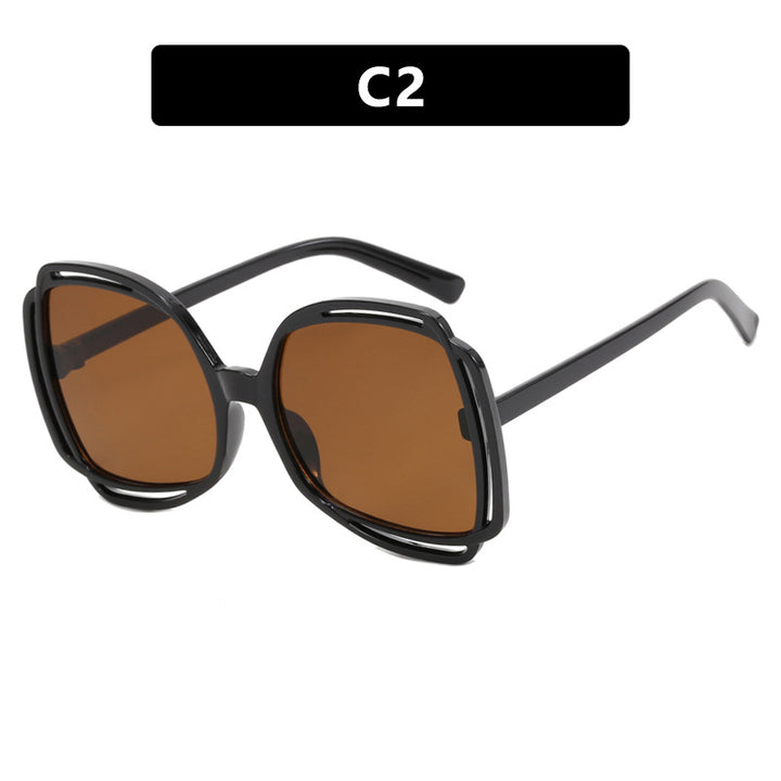 Dame oversized solbriller i moderen retro-design Luvikno