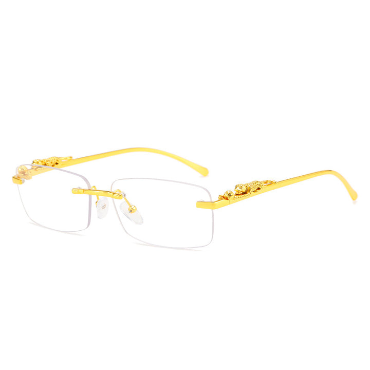 Dame moteriktig solbrille med kunstneriske utsmykninger Luvikno