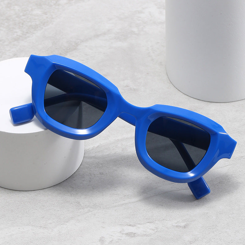 Dame Moderne Geometrisk Solbrille Luvikno