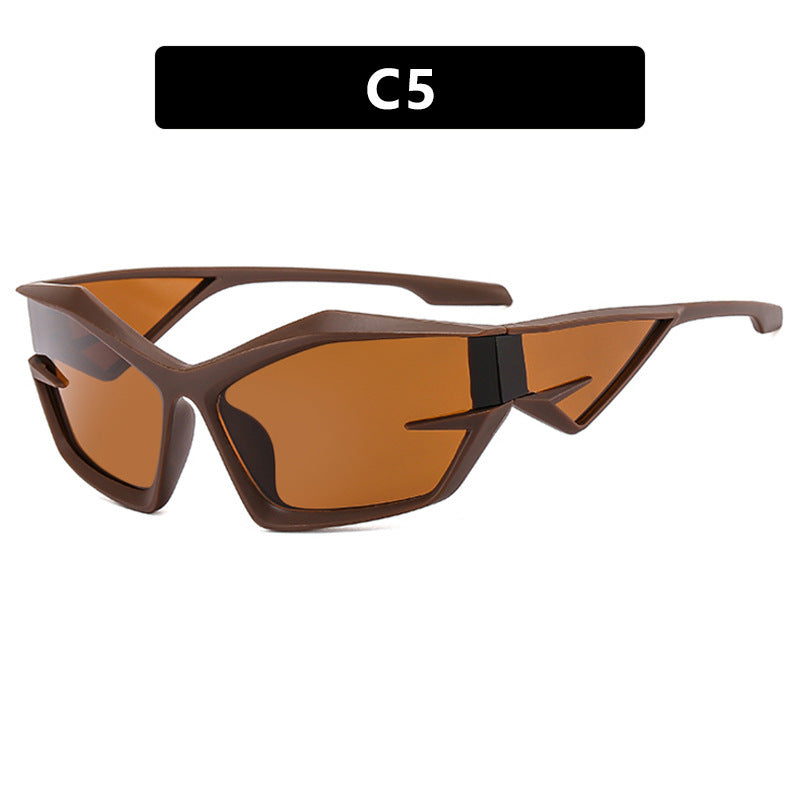 Dame sporty solbriller i dynamisk design Luvikno