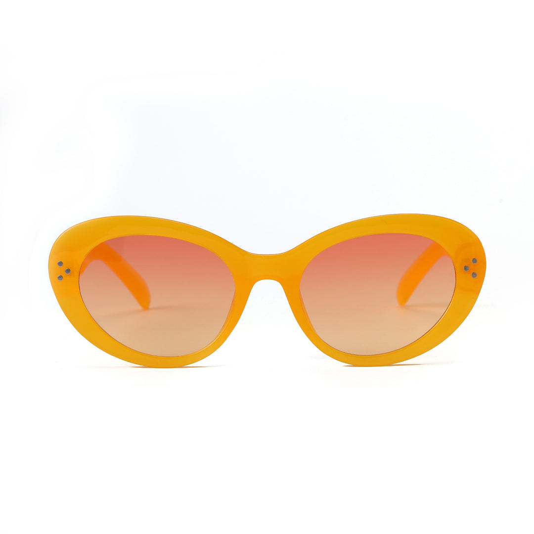 Dame moteriktig oversized solbrille med elegant ramme Luvikno