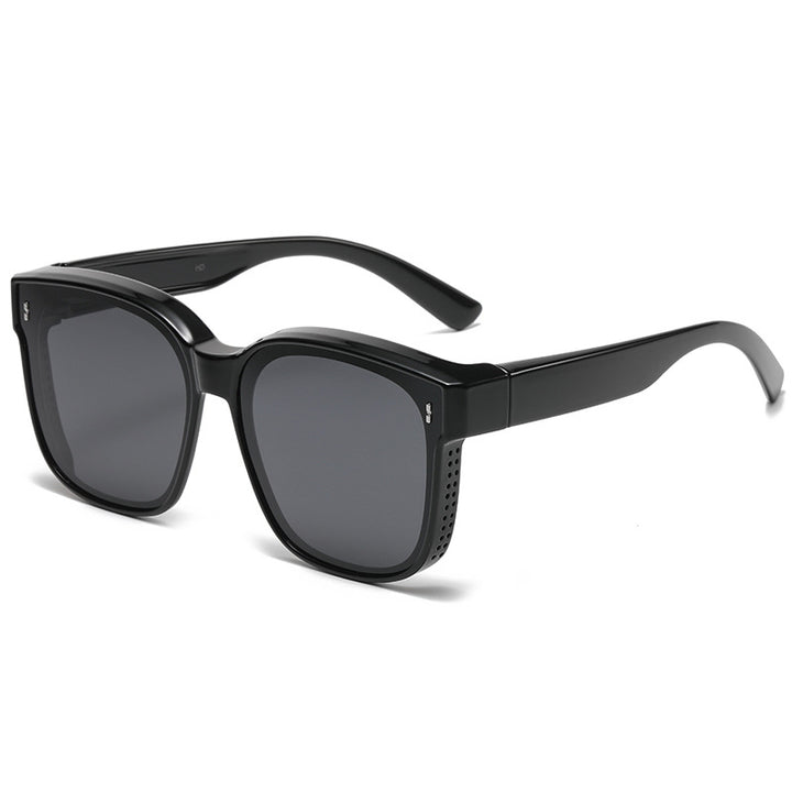 Dame Fashionable solbriller i trendy kvadratisk design Luvikno