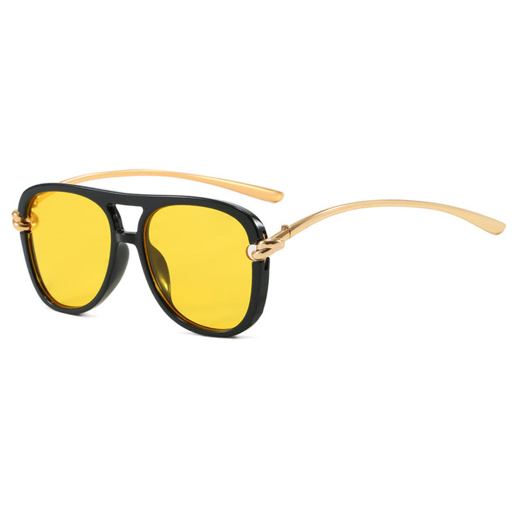 Dame sports solbrille med bred plastramme og UV-beskyttelse Luvikno